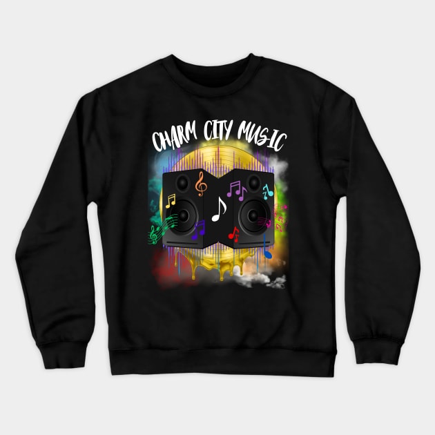 CHARM CITY MUSIC DESIGN Crewneck Sweatshirt by The C.O.B. Store